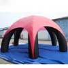 Наружная палатка с красным покрытием, 10-метровая арочная палатка, портативная, 6 ножек, рекламная надувная палатка-паук, гигантский всплывающий купол без боковых стен для мероприятия