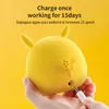 Kids alarm clock for Bedroom LED Digital Alarm Clocks with USB Cable Rechargeable Night light Cute for Children Smart Desk Clock 211112