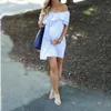 Maternity Dresses Off Shoulder Pregnancy Dress Sundress Sexy Dress Photography Maxi Gown Dresses For Pregnant Women Clothes 20 Q0713