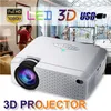 D40W WIFI Mirroring 1600 LMS Mini Projector Protable Projector Ondersteuning Telefoon USB 3.5mm Jack LED Lamp Home Entertainment Projector Best Gift