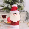 Capa de garrafa de vinho de Natal camisola de desenhos animados Santa rena boneco de neve vermelho saco de vinho xmas decorações mesa ornamentos llb11945
