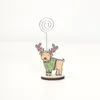 Christmas Label Holder Cartoon Desktop Decoration Memo Clip Office Party Seat Card Holders