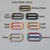 1 stks 25 mm webbing bandjes metalen gesp slider tri glijden voor tas accessoire riem riem lus hardware hondenkraag kleding sluiting