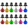 Party Decoration 12st Christmas Bulb Beads Beard Ornament Colorful Clip Ball Xmas Pendant Bright9075601