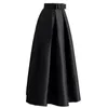 Plus Size Saias Faldas Mujer Moda Abaya Dubai Turkish Long Plissado Maxi Cintura Alta Saia Mulheres Jupe Longue Femme Saias 210309