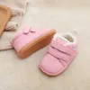 Winter Infant Toddler Boots Baby Girls Boys Snow Boots Soft Bottom Genuine Leather Warm Plush Outdoor Kids Children Shoes 210317