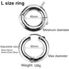 Nxy Cockrings Adjustable Metal Cock Ring Penis Pendent Male Delay Weight Exercise Chastity Sex Toys Drop Shipping 1210