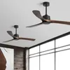 Ceiling Fans Lampless Fan With Remote Control 56 Inch Nordic Solid Wood Lamp Home Decor Chandelier Electric Ventilador De Techo