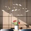 Air Pendant Decoration Dekorativa Objekt Personliga Pendantes Hotell Restaurang Lobby Shopping Mall Club Pendant Bird Electroplating Seagull