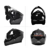 Motorhelmen advertentiebatterijhelm vier seizoenen ontdekt Full Face Bluetooth Motorbike Casco Go Kart Scooter Motor busje