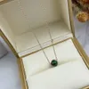 Possession necklace PIA&GET pendants malachite Inlaid crystal 18K gold plated sterling silver Luxury jewelry high quality brand designer necklaces pendant