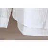 100% coton chemise de haute qualité femmes chemisier automne manches longues chemises blanches solides mince femme décontractée dames hauts 1715 50 210417