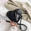 Сумки для покупок готические сердечные лезвия молнии цепь Crossbody для женщин девушка случайные плечевые кошельки и сумки Techwear лето кошелек гот 220304