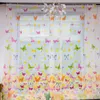 Gardin draperier Sheer elastic voile semi polyester fjärilar mönster fönster för hem