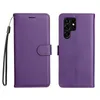 Zwykła skórzana portfel dla Samsung S23 Ultra A14 5G A23E S22 Plus M32 A13 5G M52 LG STYLO 7 6 Flip Cover Karta ID Slot Busines