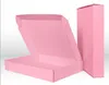 20pcs 15*15*5cm Colorful Pink green Black kraft paper cardboard paper Box Carton Corrugated Box express shipping packing GGA4253