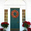 décor de porte d'arbre de noël