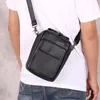 HBP AETOO Mini sac pour homme, sac incliné en cuir, sac à main décontracté en cuir vintage pour homme