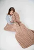 Large Soft Hand Chunky Knitted Plaids blanket for Winter Bed Sofa Plane Thick Yarn Knitting Throw 13 Colors Cover Blanket 211101