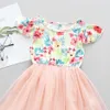 Toddler Girl Flower Dress for Kids Summer Casual Clothing Lovely Leaves Fresh Sundress Clothes Children 210529