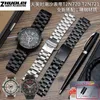 Stainless Steel Watchband for Men's Timex T2n720 T2n721 Tw2r55500 T2n721 Watch Strap 24*16mm Lug End Silver Black Bracelet H0915