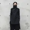 [EAM] Moda Inverno Stand Piombo Irregolare Tipo Lungo Vestiti imbottiti in cotone Cappotto allentato Solido Giacca nera Donna YA771 210910