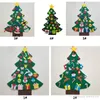 DIYフェルトクリスマスツリーの飾り子供のおもちゃ人工的なクリスマスツリーの壁掛け飾りホームクリスマスの装飾クリスマスギフトXVT1070