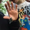 Designer halsband lyx smycken hip hop dinosaur för kvinnor titan svart vit chunky hänge tecknad djur sommar par