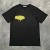 2022 Designer van luxe T-shirt merk t-shirt PA Kleding spray brief korte mouw lente zomer tij mannen en vrouwen tee 011