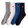 The new department of the original style embroidered love beard tube socks sen socks college style men and women