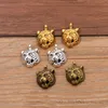 Charms Tiger Head Antique Pendants,Vintage Tibetan Silver Jewelry,Diy For Bracelet Necklace 13*20mm