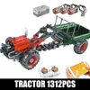 MOULD KING High-Tech The Motorized Tractor Model APP Remote Control Truck Building Blocks Bricks Kids DIY Toys Christmas Gifts X0902