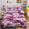 Hem Textil Cool Boy Girl Kid Vuxen Duver Cover Set Camouflage Bedding Set King Queen Twin Commanter Skydd med örngott 210615