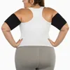 Shapers argent coupe-bras Sauna bandeau de sueur pour les femmes perte de poids Compression corps enveloppements Sport entraînement exercice Shapewear