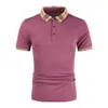 Summer Polo Shirt men's Casual Striped designer brand clothing cotton Short Sleeve Business homme camisa breathable Polos