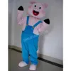 Costume della mascotte del maiale sveglio di Halloween Personaggio dei cartoni animati di peluche animale di alta qualità Personaggio a tema per adulti Costume da carnevale di Natale per adulti