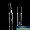 Bouteilles d'emballage 1 PC Tubes de brillant à lèvres transparents vides en plastique Tube de baume IP Rouge à lèvres Mini échantillon Conteneur cosmétique avec capuchon noir