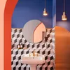 Spiegels 24 "ronde zwart modern luxe oversized hangende hotel badkamer decoratieve aanpassen woonkamer antieke gouden muur