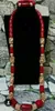 Earrings & Necklace 40 Inches Coral Beads African Jewelry Fashion Set Dubai Gold Beaded Accessory Women Brides Gift CNR170