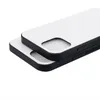 TPU + PC 2D сублимационный чехол с пустыми алюминиевыми листами для iPhone 12 11 Pro Max XS XR XS MAX для печати теплообмена DIY