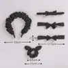 2021 neue Schwarz Dot Prints Bogen Stirnband Baby Mädchen Spot Verknotet Bögen Elastische Haarband Kinder Kopf Wraps Haar Zubehör