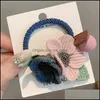 Hair Accessories Baby, Kids & Maternity Women Girls Knitting Wool Two Flowers Simple Elastic Bands Cute Rubber Band Scrunchie Headband Fashi