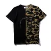 2022 Mens T-shirts Loose Casual Shark Print Camouflage Tees Fashion Breathable Womens T-shirt Various Color 21 Styles