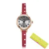 LMJLI - JULIUS Small Montre Girl Cadeau Arabe Numéro Arabe Japon Quartz Enfants Enfants Montres Ultra Slim Cuir de dessin animé Montre Ja-1022