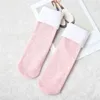 5 paires femmes rayures chaussettes de laine de laine solide épaissie épaissie chaussette de coton thermique dames bottes de velours de sol