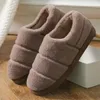 Vrouwen indoor 5 winterkleur slippers bedek hak hiel huis katoenen schoenen flanel warm zacht plastic zool geen slip unisex vloer slipper 72 per