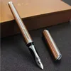 Hero 600 Fountain Pen Metal Ink Pen Fine Nib Silver Cap Stationery Office school supplies Business Writing Pens6502316