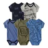 5 -stcs baby rompers katoen baby lichaam lichaam korte mouw kleding baby jumpsuit pakken cartoon babyjongen meisje kleding roupas de bebe 2103039308560