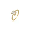 Кольцо из стерлингового серебра 925 пробы с фианитами и боковыми камнями, женские обручальные кольца с кристаллами и пасьянсом039s7664261