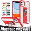 Beugel Ring Schokbestendige Acryl Armor Telefoon Gevallen voor iPhone 12 11 PRO MAX XR XS 6 7 8 PLUS met standhouder